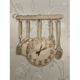 Часы кухонные Столовые приборы
