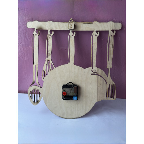 Часы кухонные Столовые приборы