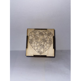 Подарочная шкатулка для украшений Сердце