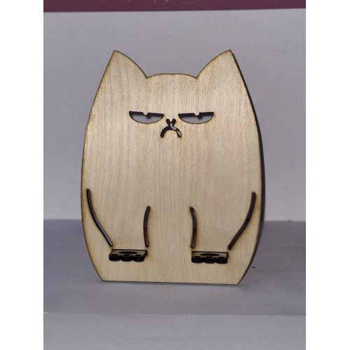 Подставка под телефон и планшет Недовольный кот