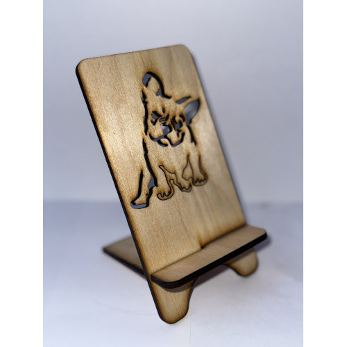 Подставка под телефон Собака бульдог