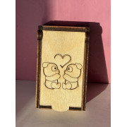 Подарочная коробочка Влюбленные мишки